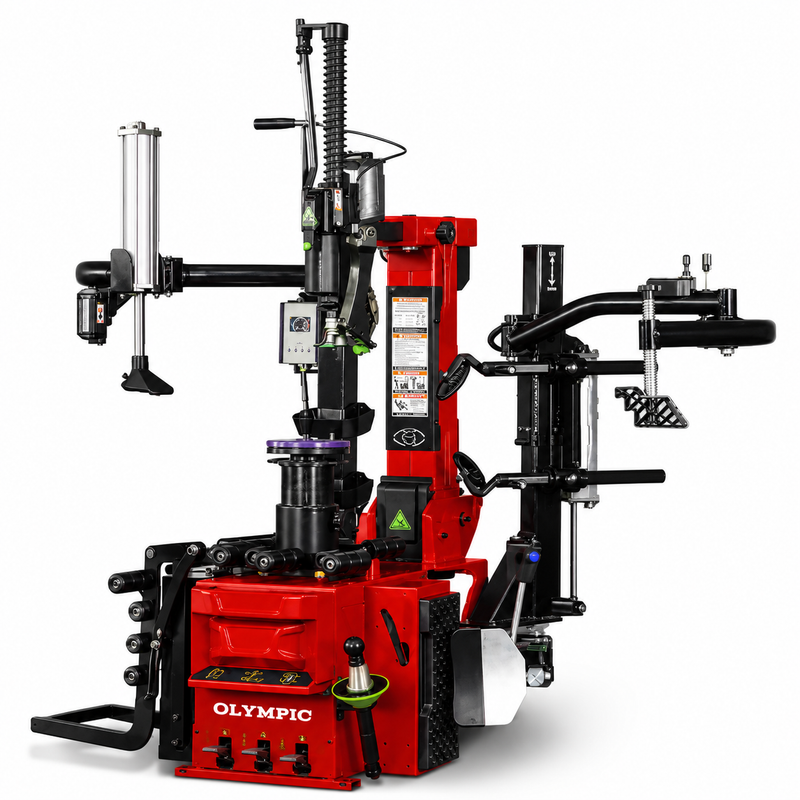 Olympic T-999E Deluxe Tire Changer with Dual Assist Arms – 5-Year Warranty – Free Shipping