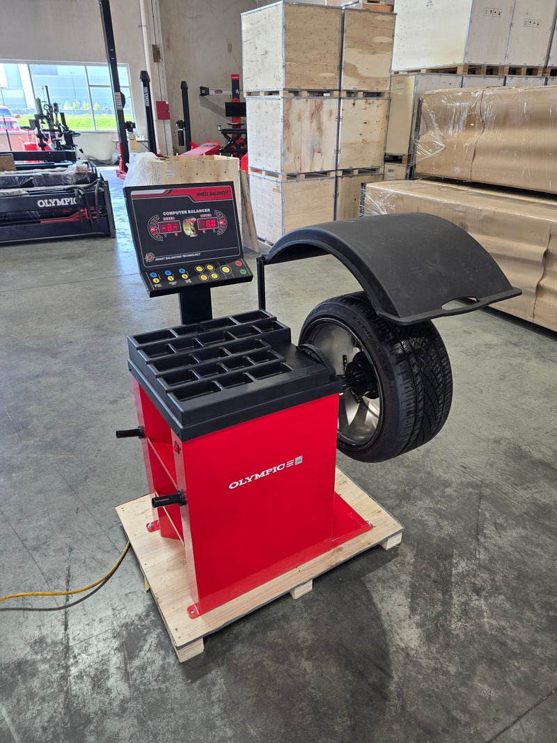 Olympic W820 Laser-Equipped 2D Wheel Balancer – 3-Year Warranty – Free Shipping