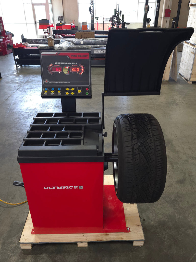 Olympic W820 Laser-Equipped 2D Wheel Balancer – 3-Year Warranty – Free Shipping