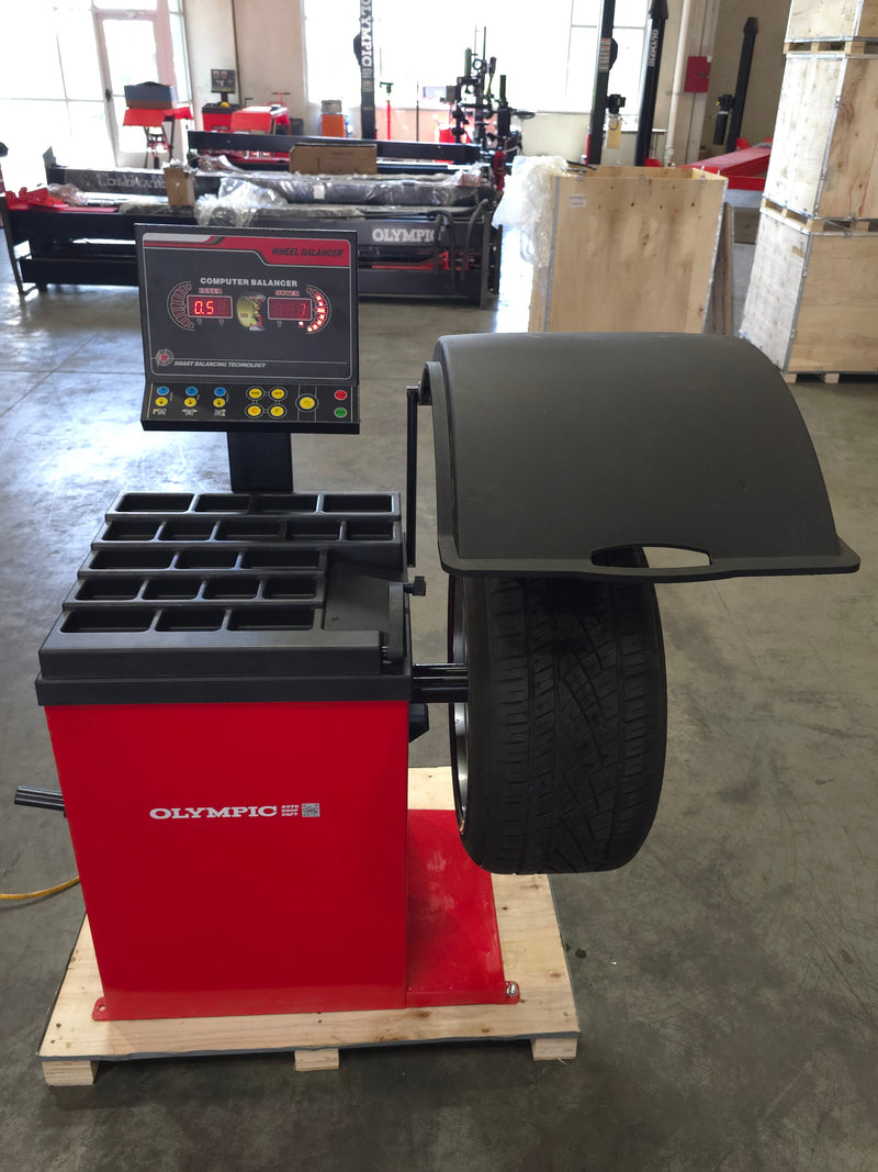 Olympic W820 Laser-Equipped 2D Wheel Balancer – 3-Year Warranty – Free Shipping