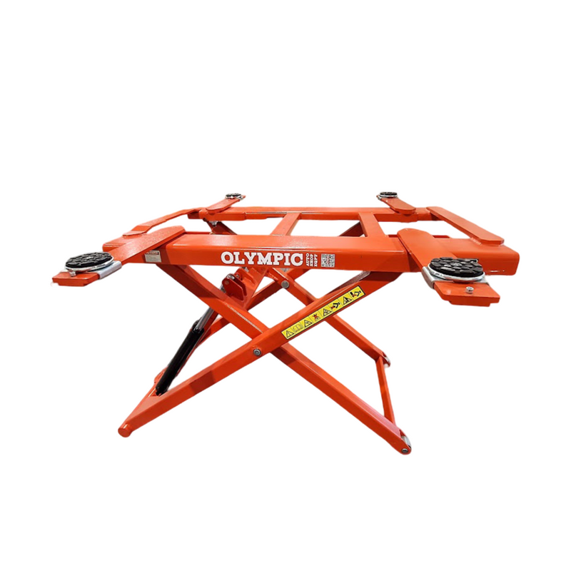 Olympic MRSL-6 6,000 lb Portable Mid-Rise Scissor Lift – 10-Year Warranty – Free Shipping