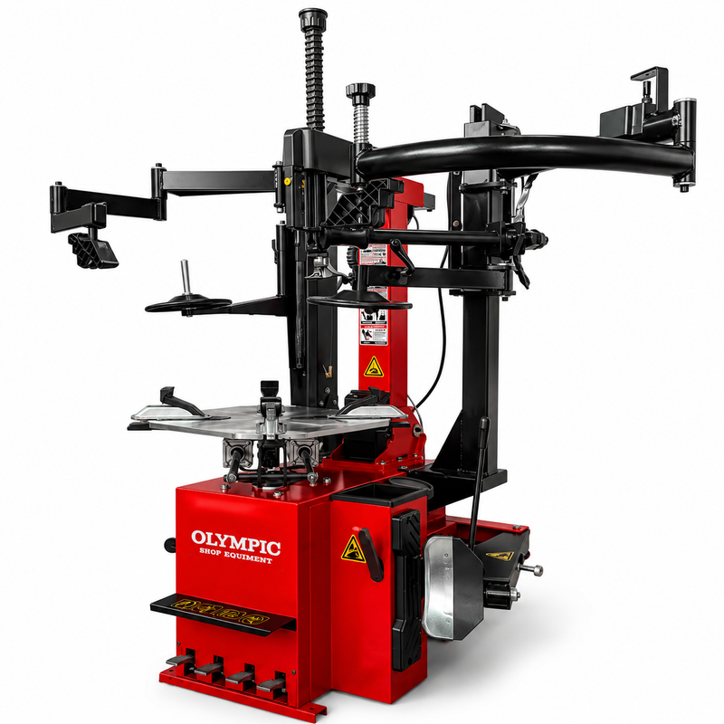 Olympic T650 All-in-One Tire Changer with Dual Assist Arms – 5-Year Warranty – Free Shipping