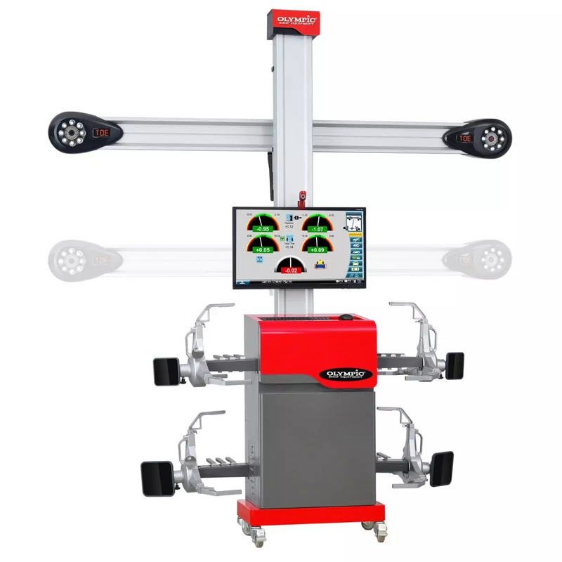 Olympic AS800 / The Olympic AS800 True 3D Touchless Alignment Machine / Rolling Cart with Screen / Touchless Wheel Clamp / Patented Smart Window / 5-Year Warranty / SHIPS FREE