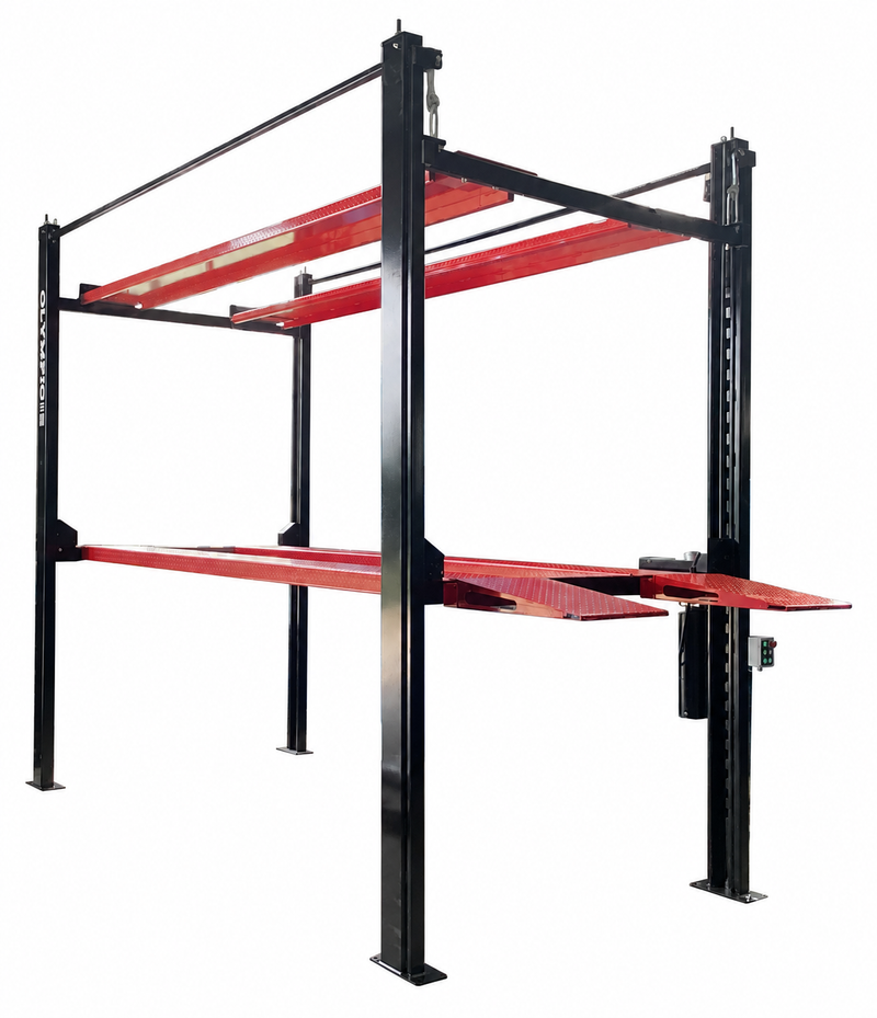 Olympic 4032-XL Triple Stacker-XL 16,000 lb 4-Post 3-Car Storage Lift