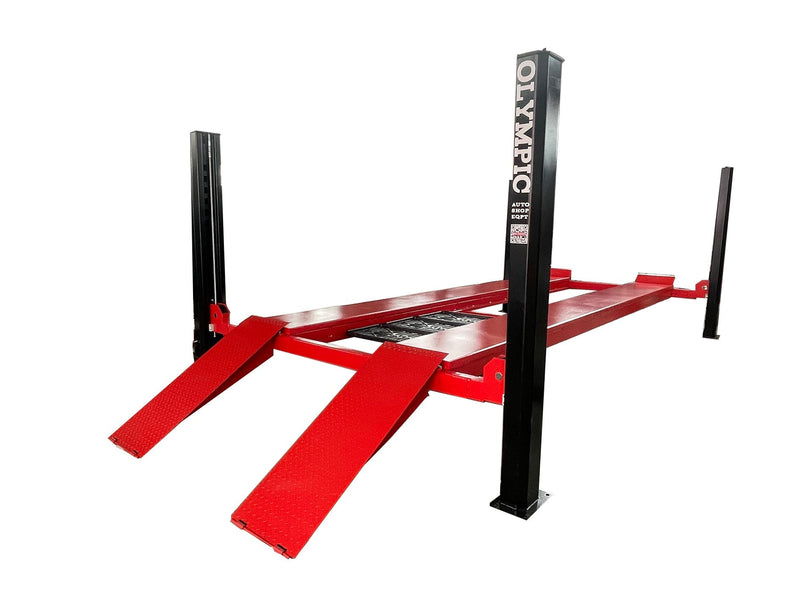 Olympic 4PHDXL-12 12,000 lb Heavy-Duty 4-Post Car & Truck Storage Lift – Extra-Wide Maintenance Lift