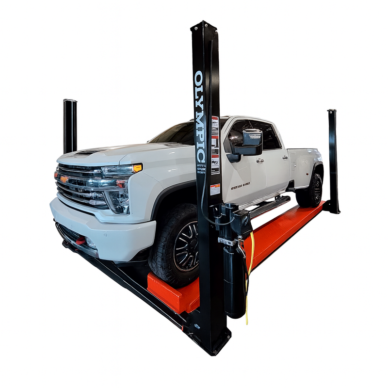 Olympic 4PXL-10 “The Dually” 10,000 lb Portable 4-Post Car & Truck Lift – Adjustable Width