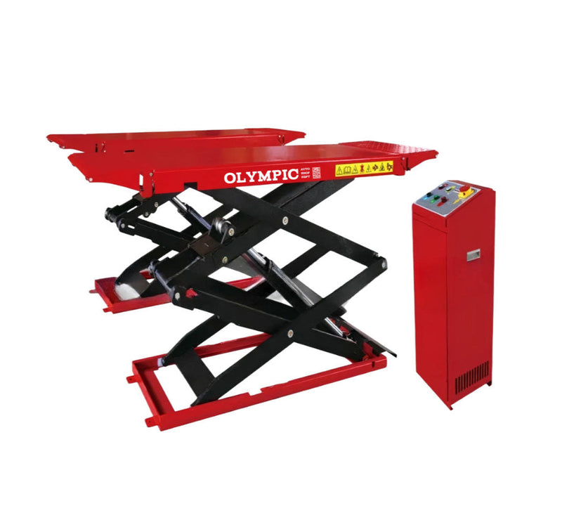 Olympic FRSL-78 7,800 lb Full-Rise Scissor Car Lift – 72.8" Lift Height, 220V, 3HP