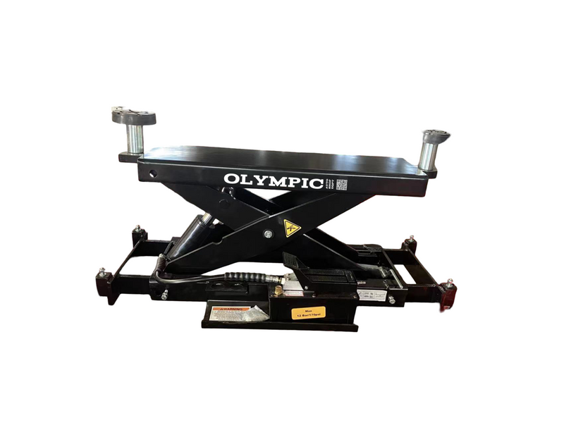 Olympic HDMBL-10 “The Skipper” 10,000 lb Portable Boat & Trailer Lift – Extra-Wide 4-Post Storage Lift with Adjustable Runway