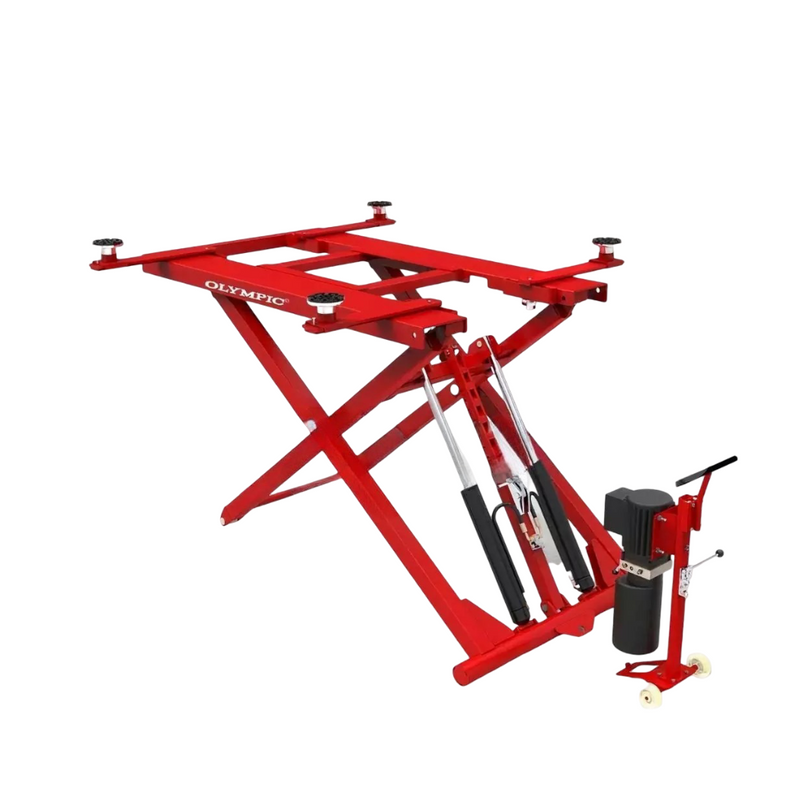 Olympic MRSL-6 6,000 lb Portable Mid-Rise Scissor Lift – 10-Year Warranty – Free Shipping