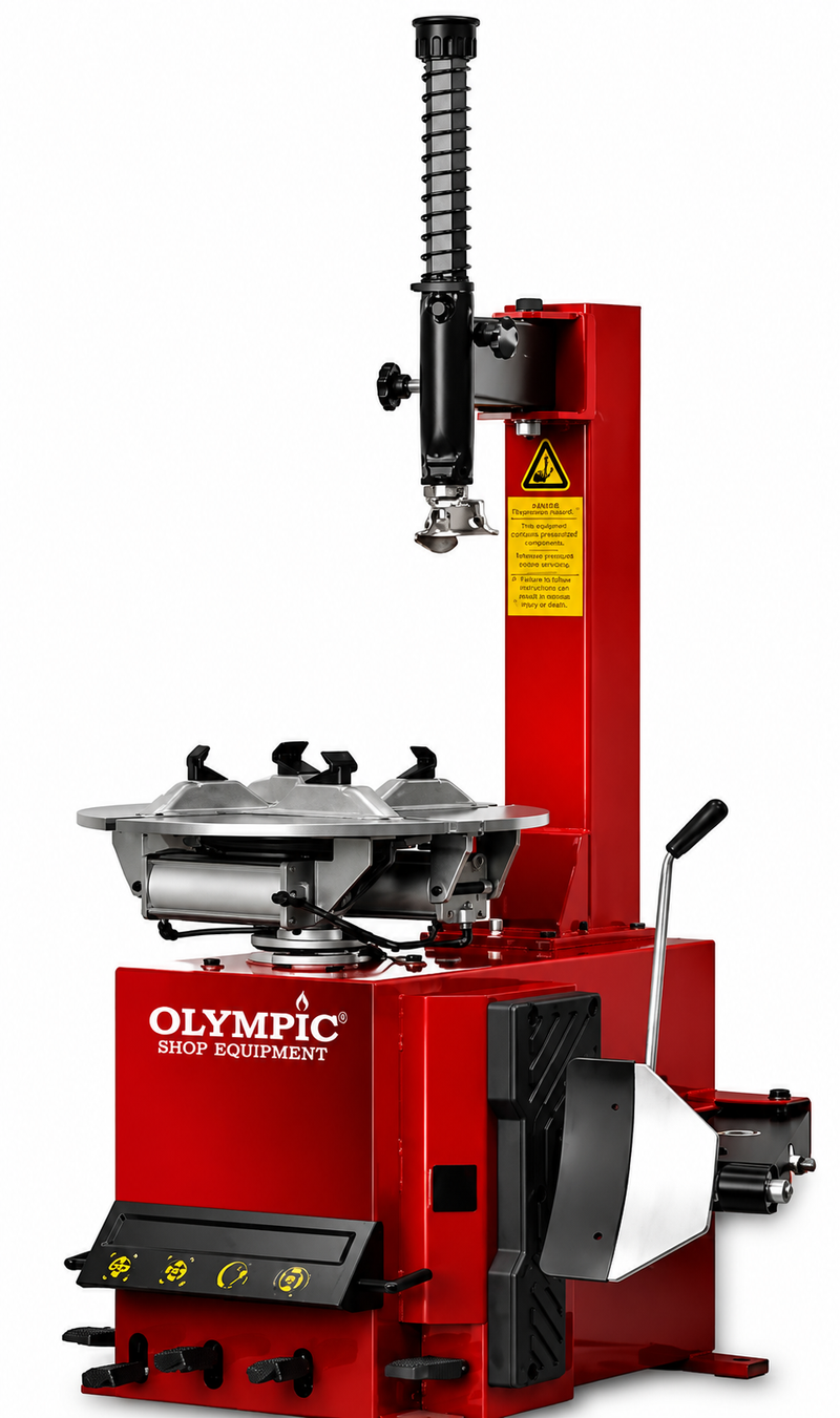 Olympic T620 Rim-Lock Tire Changer with Swing-Arm Assist – 5-Year Warranty – Free Shipping