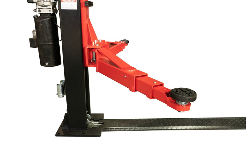 Olympic 2PBP-10 10,000 lb 2-Post Baseplate Car Lift – Asymmetric Arms