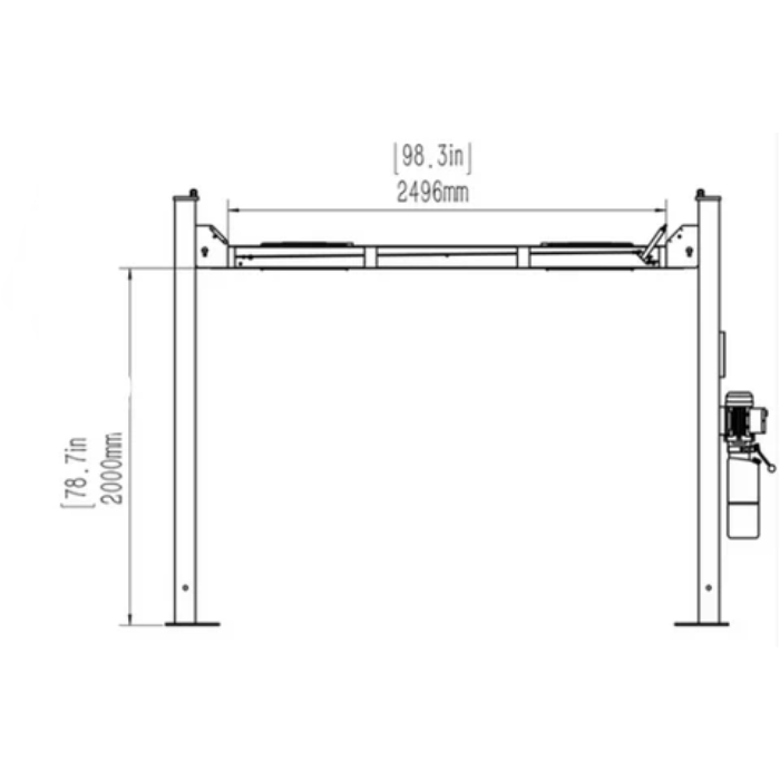 Katool 4 Post Vehicle Lift - 11,000lb Capacity | KT-4H110