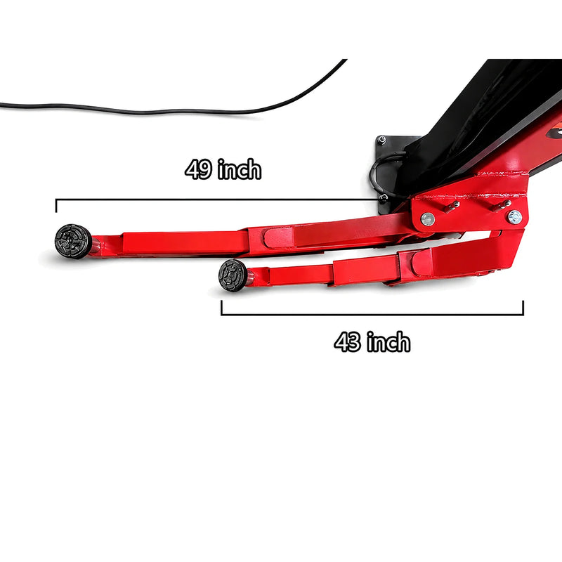 Katool AS110D - 2-Post Car Lift (11,000 lb, Asymmetric)
