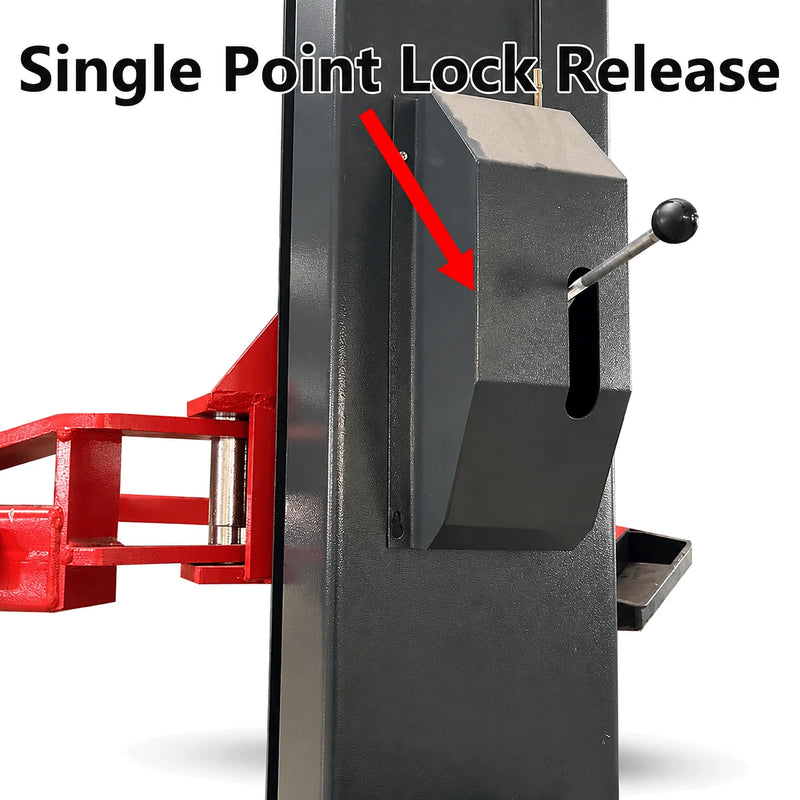 Katool AS110D - 2-Post Car Lift (11,000 lb, Asymmetric)
