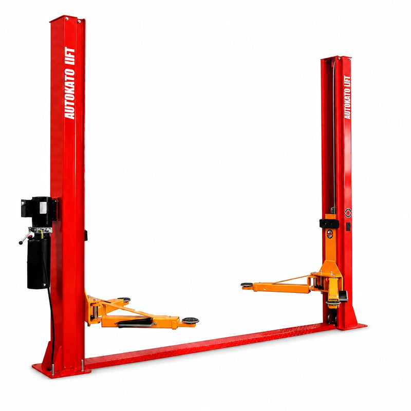 Katool KT-H100 - 2-Post Car Lift (10,000 lb, Floorplate)