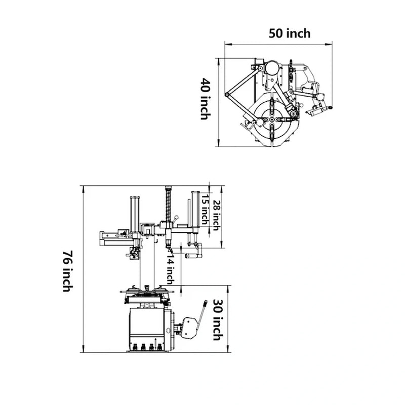 Katool KT-T830 + KT-B750 - Tire Changer and Balancer Combo