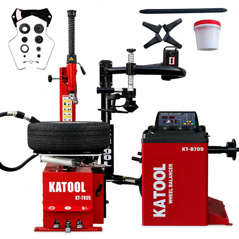 Katool KT-T835 + KT-B700 - Tire Changer and Balancer Combo