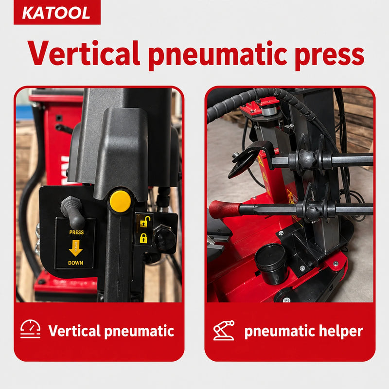 Katool KT-T855 - Tire Changer (Vertical Press)