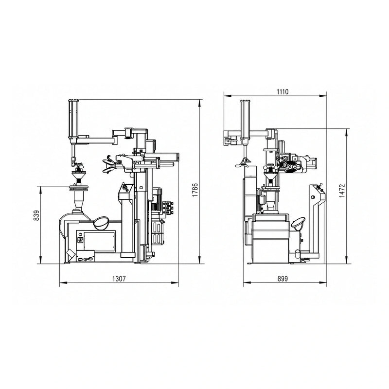 Katool KT-T900 - Tire Changer (Center Post)