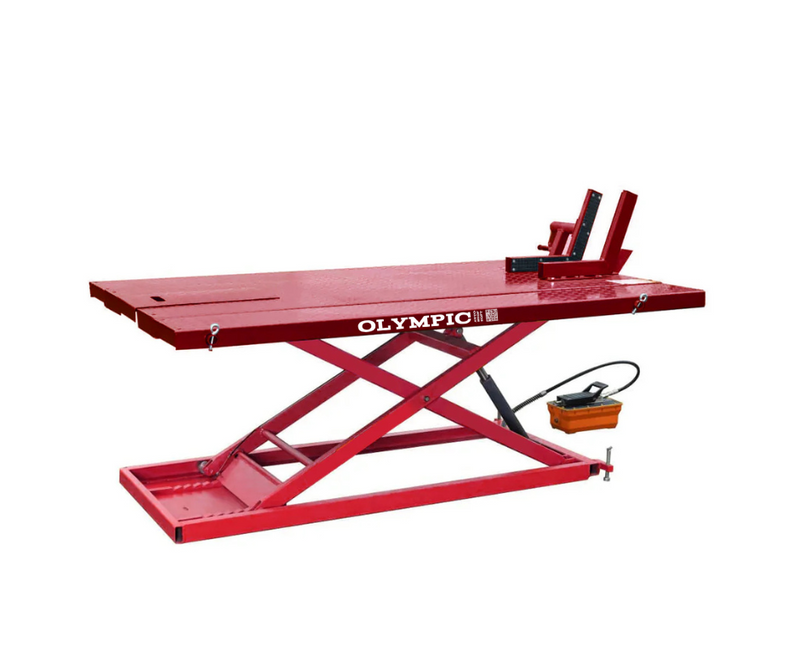 Model: HDML-15 / Gold Series Motorcycle | ATV Lift With Side Tables / Commercial Quality / 1,500 Lbs. Capacity / 10-Year Warranty / SHIPS FREE!