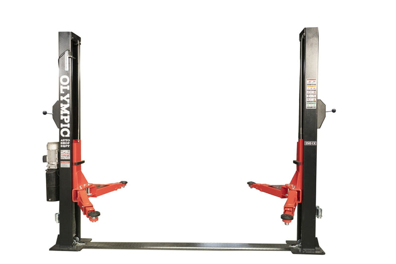 Olympic 2PBP-12 12,000 lb Heavy-Duty Base Plate 2-Post Vehicle Lift with 3-Stage Arms
