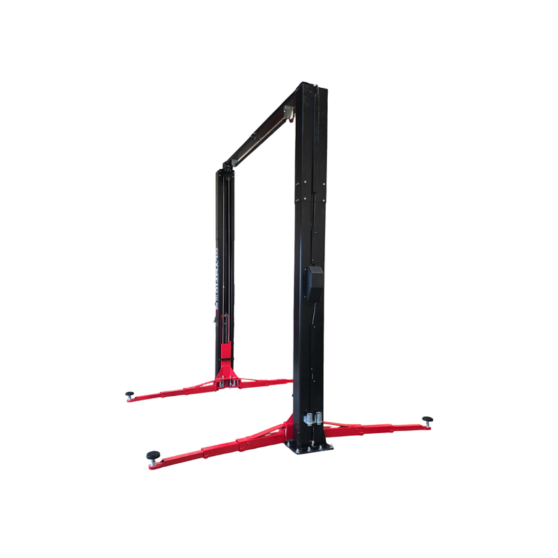 Olympic 2PCFXL-10 10,000 lb 2-Post Clear Floor Lift – 3-Stage Arms