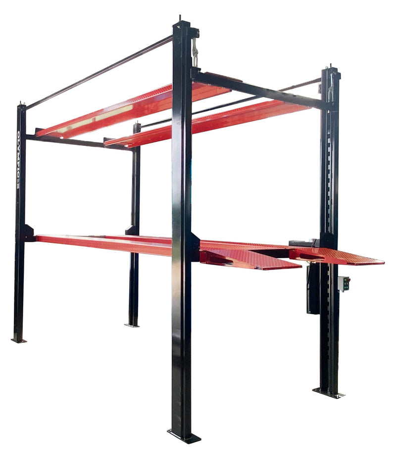 Olympic 4032-S Triple Stacker-S Three-Level 3-Car Storage Lift – 11,000 lb. Total Capacity