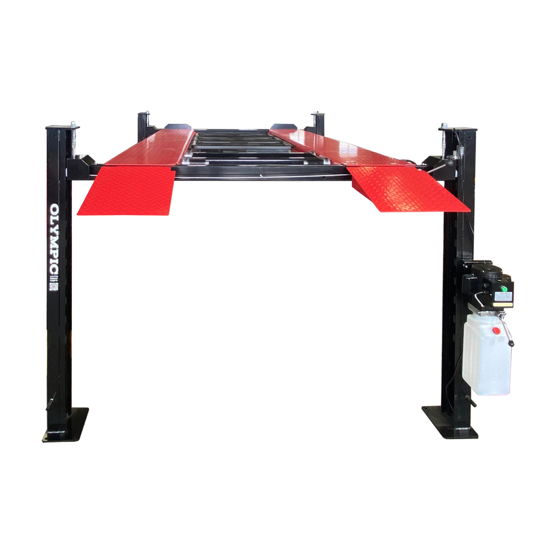 Olympic 4PC-6 Little Buddy 6,000 lb Compact Portable 4-Post Car Storage & Maintenance Lift – Low-Profile Vehicle Lift – 10-Year Warranty – Free Shipping
