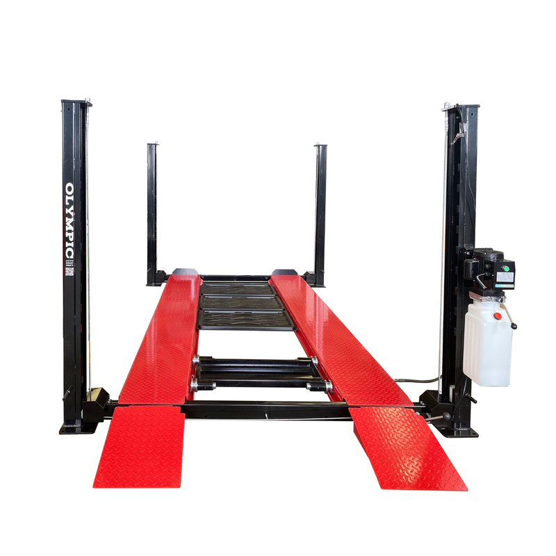 Olympic 4PC-6 Little Buddy 6,000 lb Compact Portable 4-Post Car Storage & Maintenance Lift – Low-Profile Vehicle Lift – 10-Year Warranty – Free Shipping