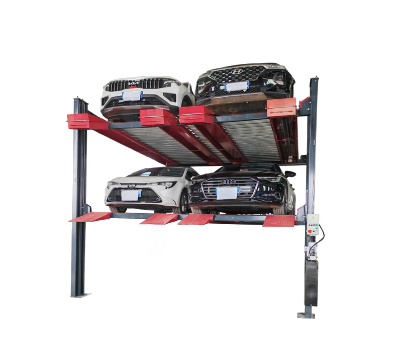 Olympic 4032-6 Six-Stacker 9,000 lb 4-Post Three-Level 6-Car Storage Lift