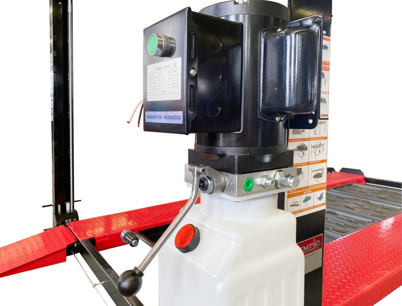 Olympic 4PC-6 Little Buddy 6,000 lb Compact Portable 4-Post Car Storage & Maintenance Lift – Low-Profile Vehicle Lift – 10-Year Warranty – Free Shipping