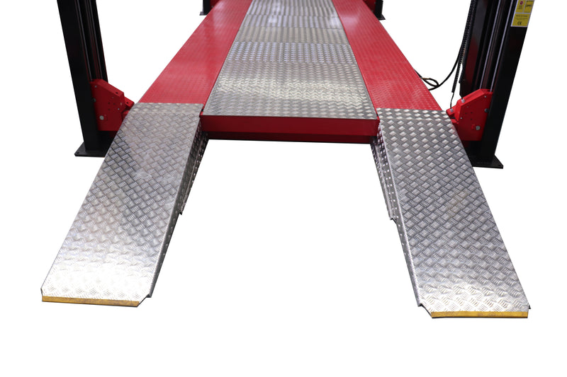 Olympic 4PHR-9X 9,000 lb High-Rise Portable 4-Post Car Storage Lift – Extra Wide & Long