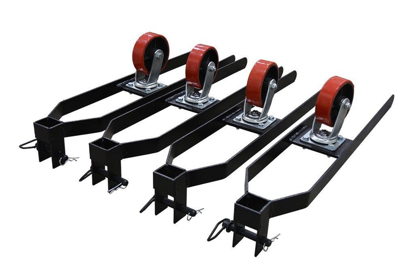 Olympic 4PHR-9X 9,000 lb High-Rise Portable 4-Post Car Storage Lift – Extra Wide & Long