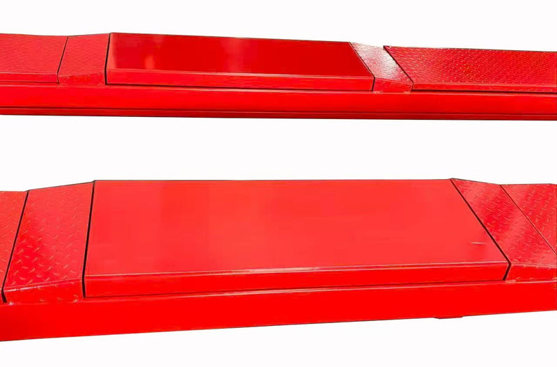 Olympic 4PXLA-10 “The Dually” 10,000 lb 4-Post Alignment Lift with Built-In Scissor Jacks – Adjustable Runways – Portable Vehicle Lift – 10-Year Warranty – Free Shipping