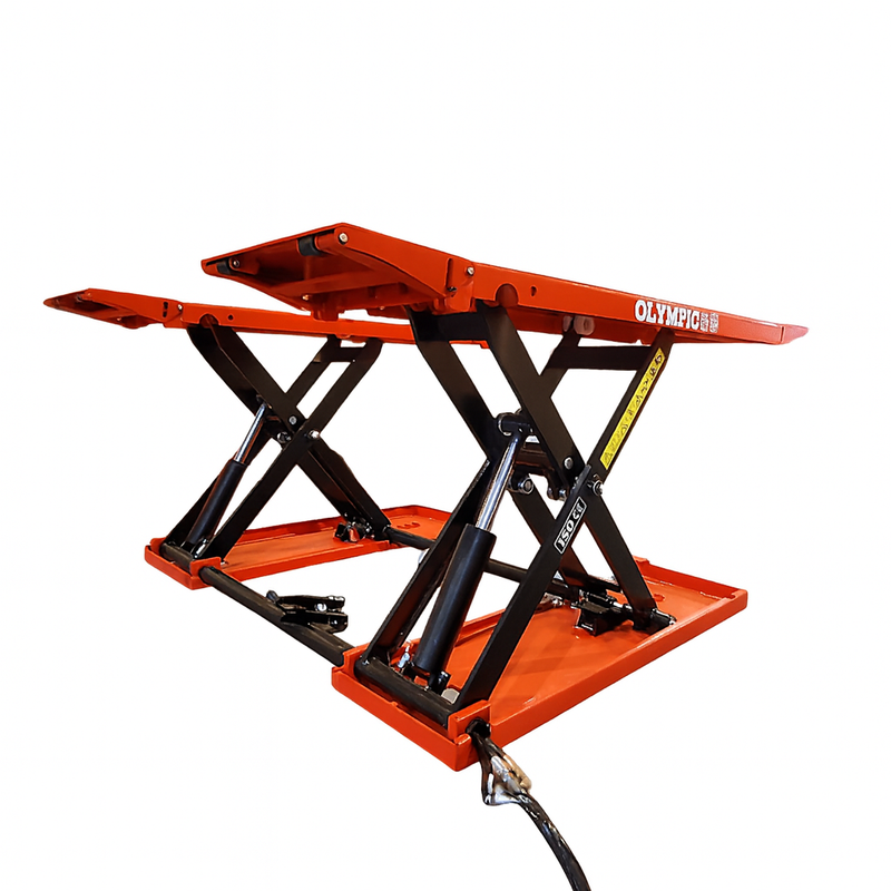 Olympic MRSL-75 7,500 lb Portable Mid-Rise Scissor Car Lift – 39" Lift Height, 110V, 3HP