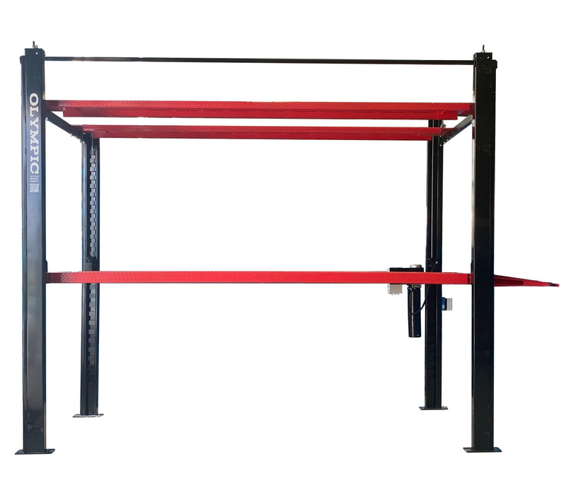 Olympic 4032-S Triple Stacker-S Three-Level 3-Car Storage Lift – 11,000 lb. Total Capacity