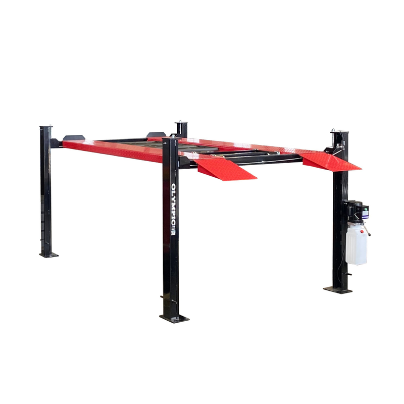Olympic 4PC-6 Little Buddy 6,000 lb Compact Portable 4-Post Car Storage & Maintenance Lift – Low-Profile Vehicle Lift – 10-Year Warranty – Free Shipping